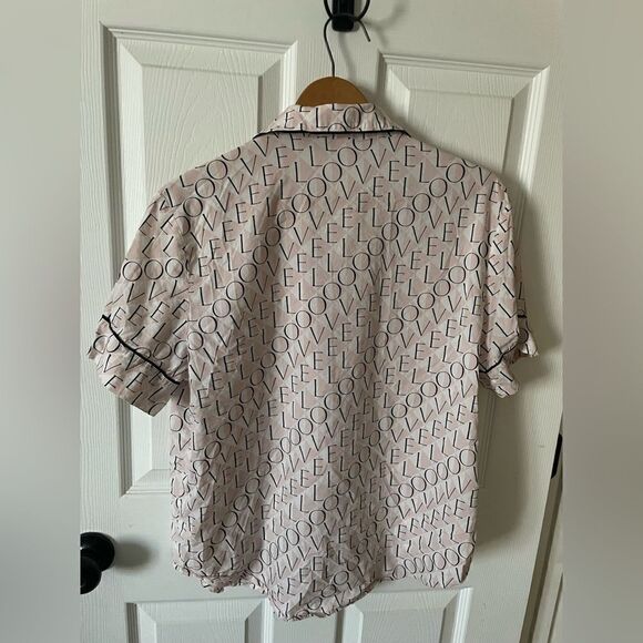 Women's Victoria's Secret Short Sleeve PJ Top Size M - Picture 3 of 4